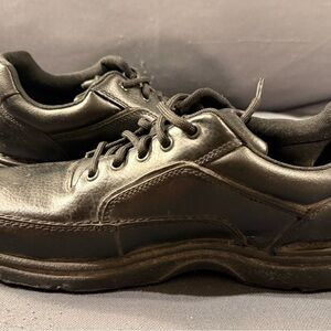 Rockport Men's Black Leather Lace-Up Derbys